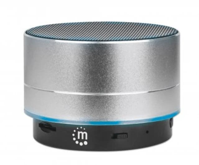 Manhattan Metallic Silver Bluetooth Speaker - Up to 5 Hours Playback EXR8MAN165327
