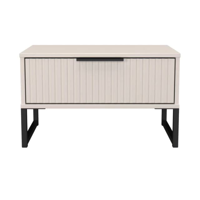 Ready Assembled 2 U Menai 1 Drawer Wide Side Table (Ready Assembled) in Taupe Size: Small Taupe Unisex Small