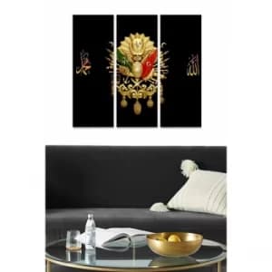 MDFtug2 Multicolor Decorative MDF Painting (3 Pieces)