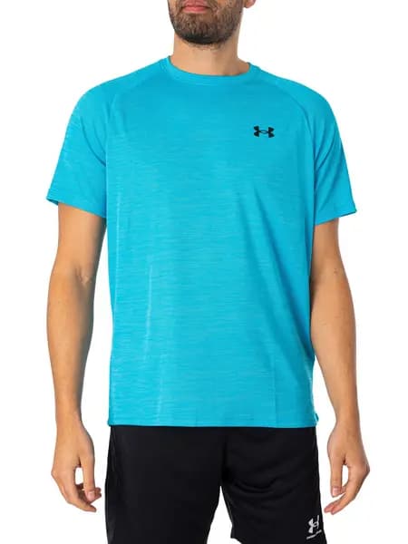 Under Armour Tech Textured Short Sleeve T-Shirt Blue L