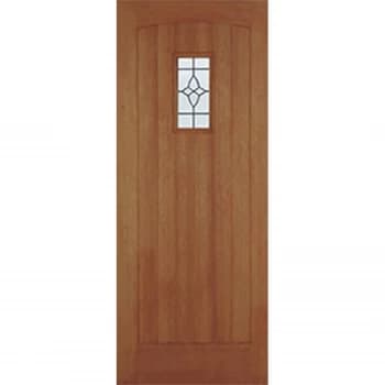 Cottage External Glazed Unfinished Hardwood 1 Lite Door - 915 x 2135mm