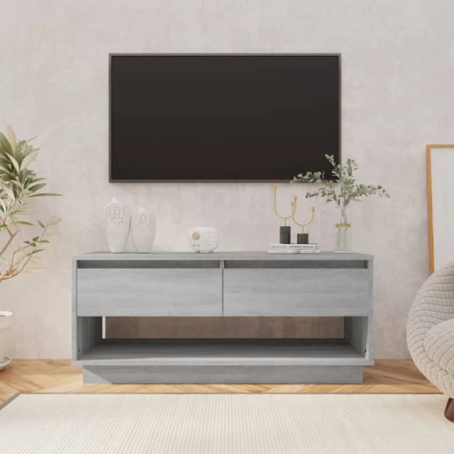VIDAXL TV Cabinet Grey Sonoma 102x41x44cm Engineered Wood Vidaxl 8720286836576
