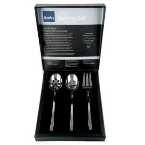 Denby 3Pc Serving Set Linear