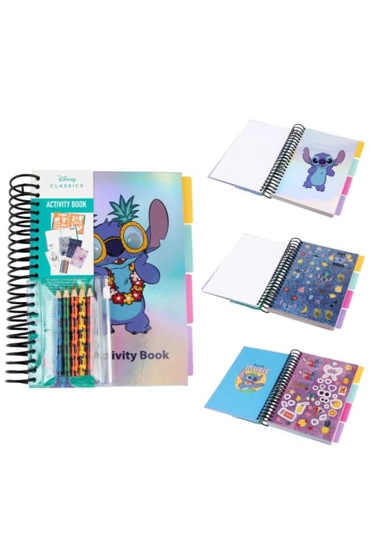 Disney Stitch Sticker Activity Book With Pens Multi unisex