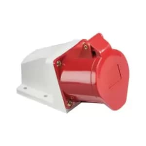 Knightsbridge - 415V IP44 32A Angled Surface Mount Socket 3P+N+E