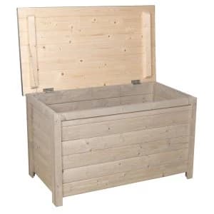 Charles Bentley Garden Storage Chest With Metal Roof