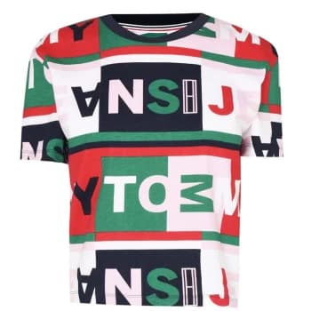 Tommy Jeans Tommy AOP Letter T Shirt - Multi 0IC