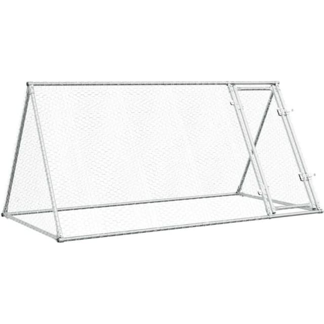 VIDAXL Vidaxl - Chicken Cage Silver 200x105x91cm Galvanised Steel 8721012410435