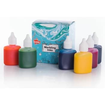 MI25/6/A Marbling Ink Standard 6 Assorted - Scola