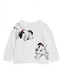 Mango Baby Girls Dalmatian Sweatshirt - White