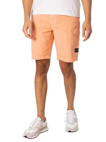 Barbour International Gear Cargo Shorts Peach Nectar S