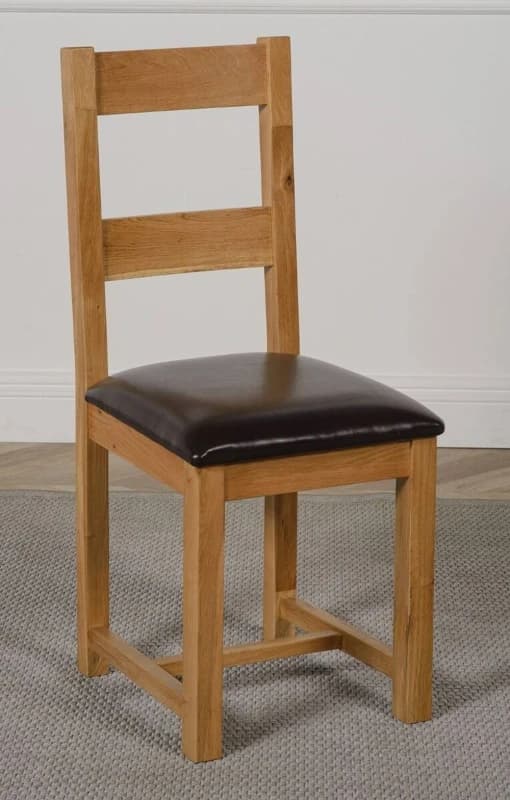 Thats Furniture Lincoln Solid Oak Dining Chairs for Dining Room or Kitchen in Light Oak Light Oak Unisex