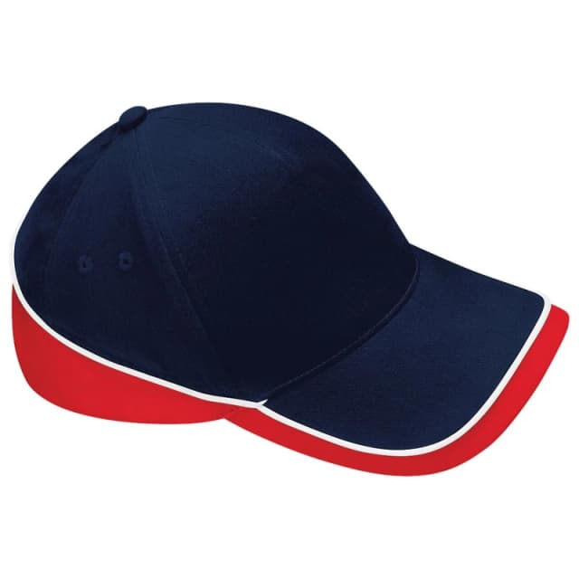 Beechfield Beechfield Teamwear Competition Cap Baseball Headwear in Mid Navy Mid Navy One Size Unisex 5055747772814