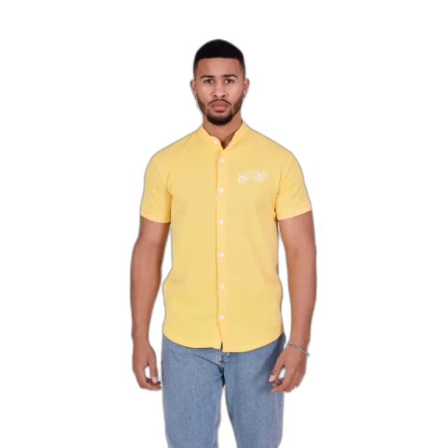 Project X Paris Mao collar shirt Project X Paris Style maille Jaune Male XS