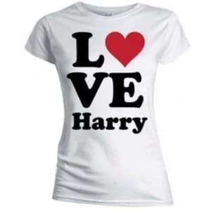 One Direction Love Harry Skinny White TS: Large
