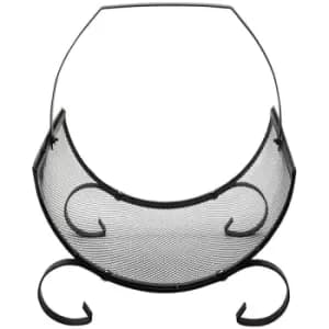 JVL Broughton Log Holder Black One Size