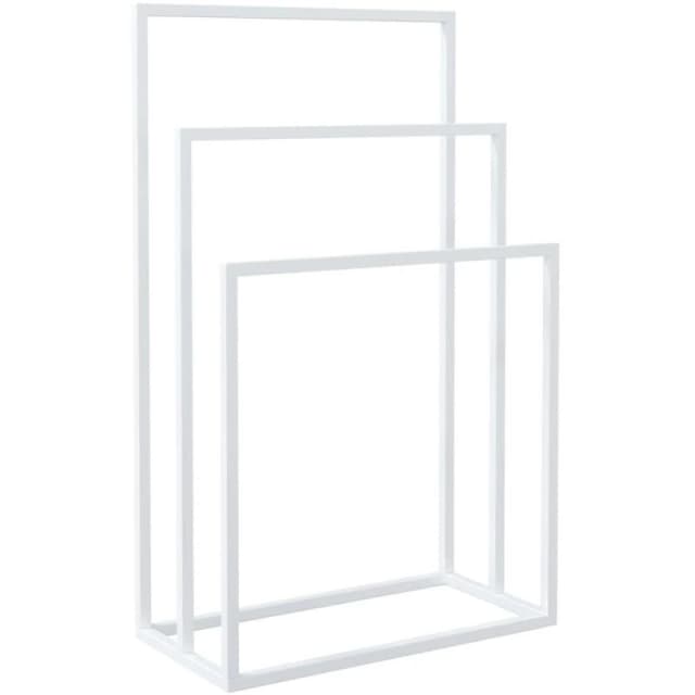 vidaXL Freestanding Towel Rack White 48X24X79cm Iron, White 343091