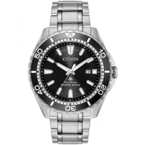 Mens Citizen Eco-drive Promaster Divers Wr200 Stainless Steel Watch