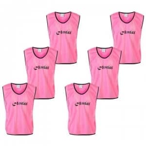 Sondico 6 Pack Mesh Hi Viz Training Bibs - Fluo Pink