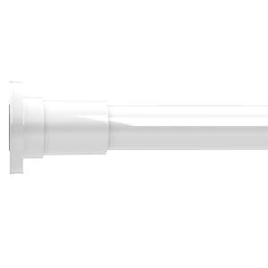 Croydex Stick 'N' Lock Telescopic Shower Curtain Rod - White