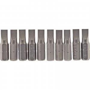 Draper Slotted Screwdriver Bit 5.5mm 25mm Pack of 10