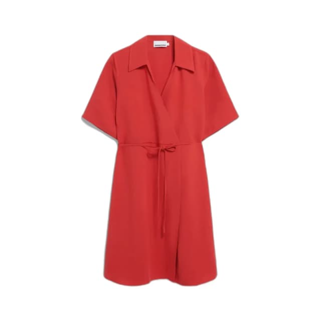 ARMEDANGELS Wrap dress For Her ARMEDANGELS Femnaami Lino Rouge Female S
