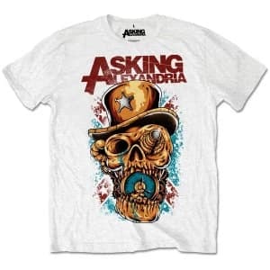 Asking Alexandria - Stop The Time Unisex Large T-Shirt - White