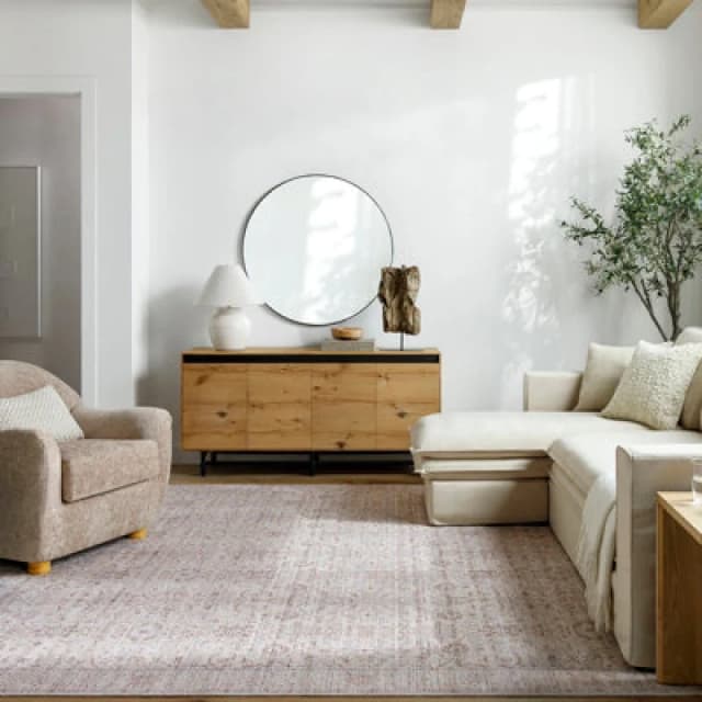 Our Pnw Home X Livabliss Vintage Oriental Boho Rust Spokane Area Rug 157 X 213cm - Easy Care, Ideal For Living Room & Bedroom