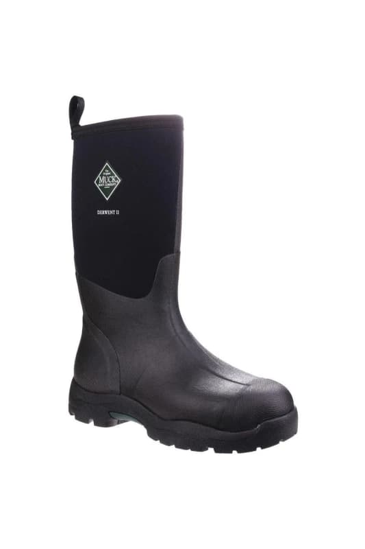 Muck Boots Muck Boots 'Derwent II' Wellington Boots in Black Size: 4 Black 4 Unisex 0664911059689