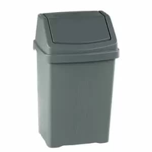 Budget 25 Litre Swing Bin Silver