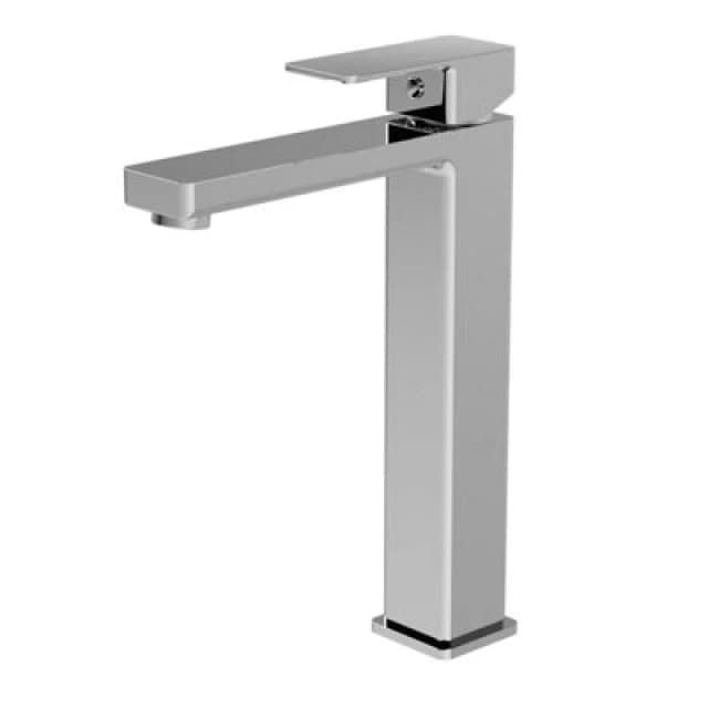 BALTERLEY Square Tall Mono Bathroom Basin Sink Mixer Tap Chrome BTC370