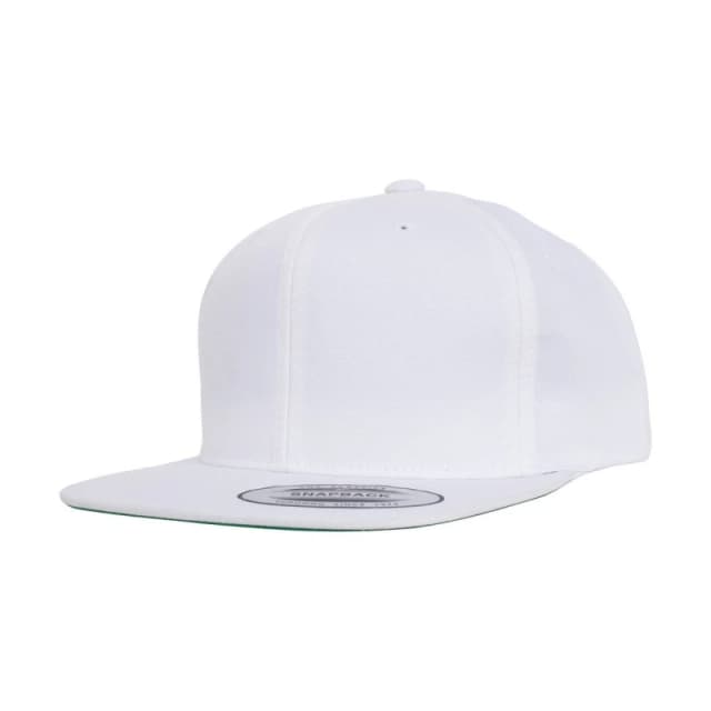 Flexfit Pro-style Twill Snapback Cap in White White Unisex One Size