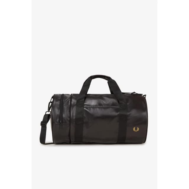 Fred Perry Classic Barrel Bag Black/Gold 774 male One Size