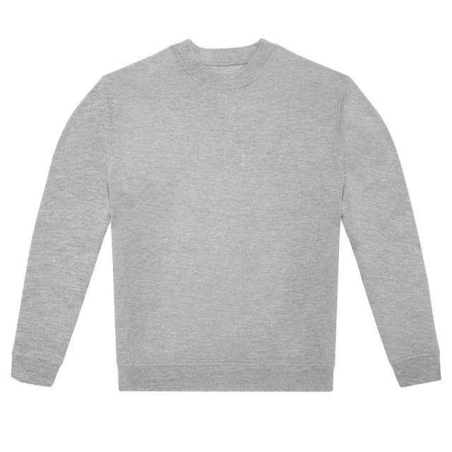 B&C Mens ID.222 Crew Neck Sweatshirt in Grey Size: XS Grey Male XS