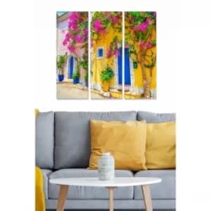 MDF383321947 Multicolor Decorative MDF Painting (3 Pieces)