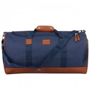 Kangol PU Trim Holdall - Navy/Brown