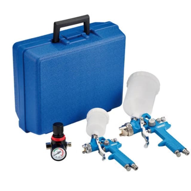 Draper Draper HVLP Air Paint Spray Gun Kit (7 Piece)