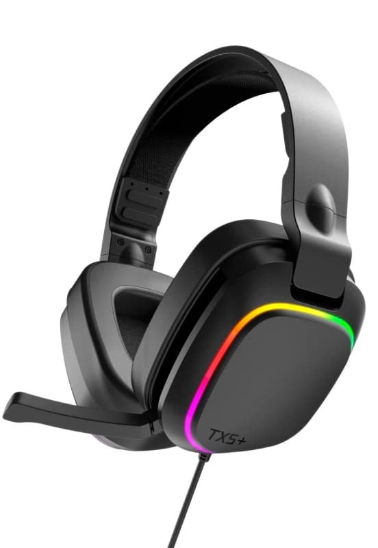 Gioteck Gioteck TX5UNI-11-MU headphones/headset Wired & Wireless Head-band Gaming Black TX5UNI-11-MU