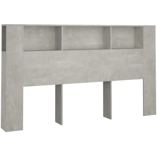 VIDAXL Headboard Cabinet Concrete Grey 180x18.5x104.5cm Vidaxl 8720286967119