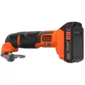 BLACK+DECKER 18V Cordless Oscillating Multi Tool with 20 Accessories (BDCOS18D1K-GB)