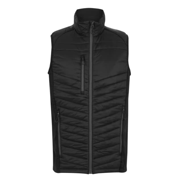 Regatta Mens Navigate Hybrid Bodywarmer Black Seal Grey male XS