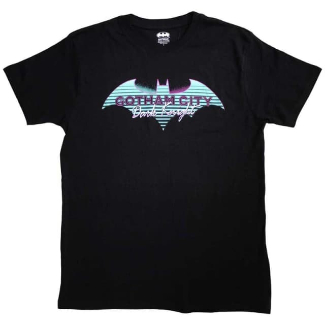 DC Comics Batman Gotham City T Shirt Black unisex