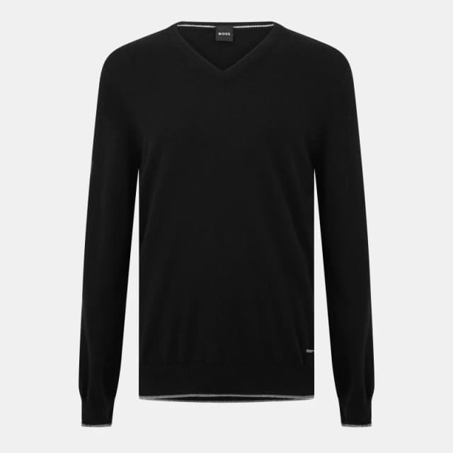 Boss Mens T-Ettore Knitwear Jumper Black male M
