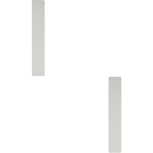 Loops 2x Plain Door Finger Plate 500 x 75mm Satin Anodised Aluminium Push Plate Multi
