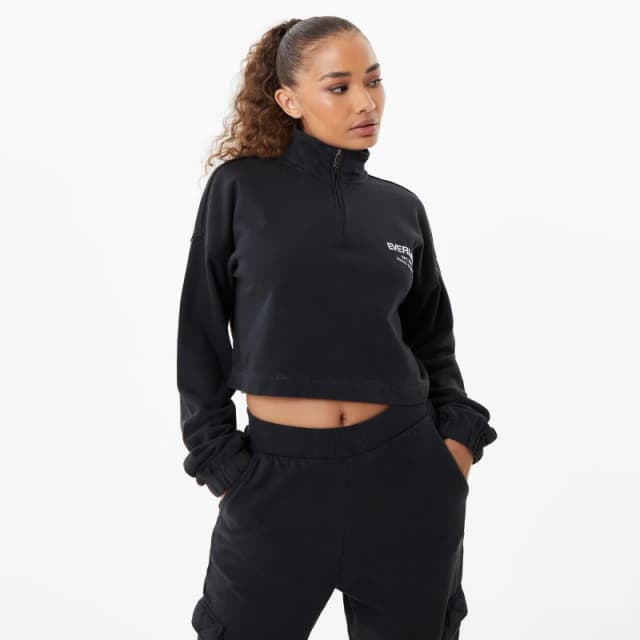 Everlast Crop Zip Up Womens - Black 8