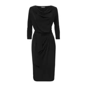 James Lakeland Ruched Belt Dress - Black