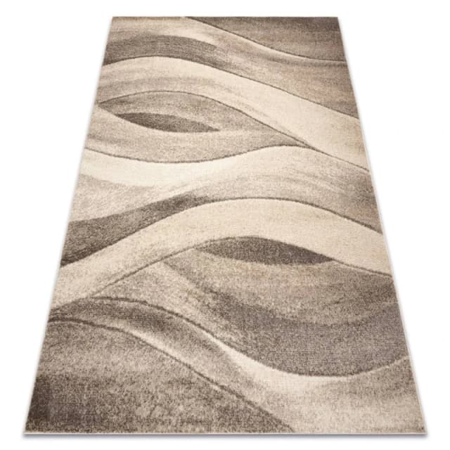 RugsX Carpet Fusion 1617 Beige / Cream - Waves, Modern, Abstract 140X190 Cm