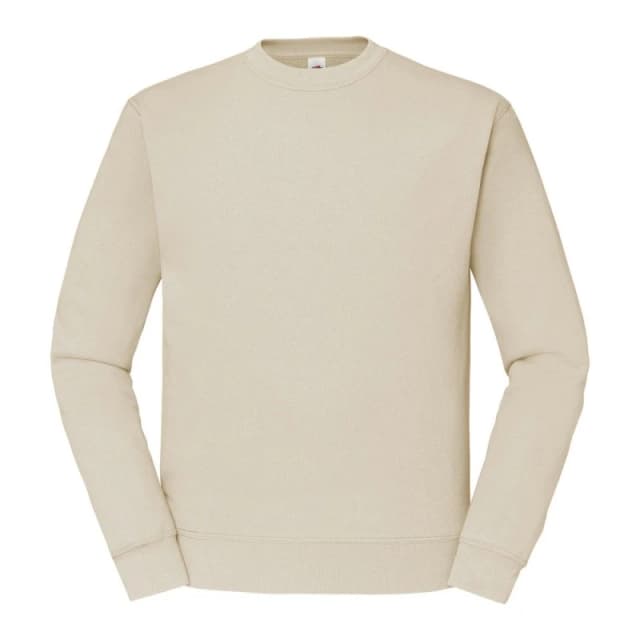 Fruit Of The Loom Fruit of the Loom Men Classic 80 20 Set-in Sweatshirt in Natural Size: Small Natural S Male 5063238613126