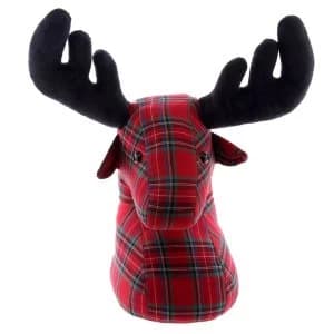 Cute Tartan Stag Design Door Stop