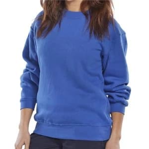 Click Workwear Sweatshirt Polycotton 300gsm 2XL Royal Blue Ref